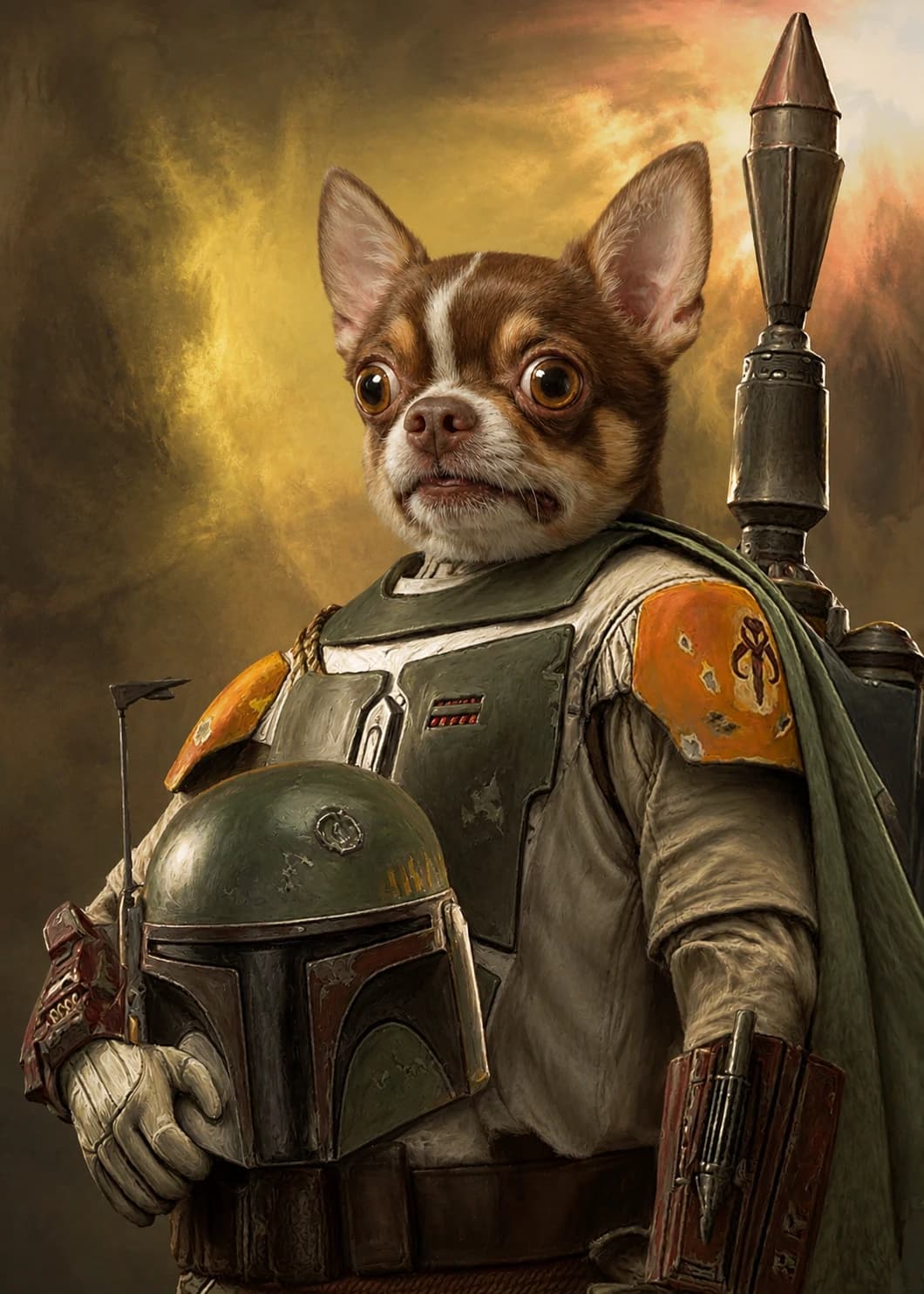 Bounty Hunter 12x18 portrait style