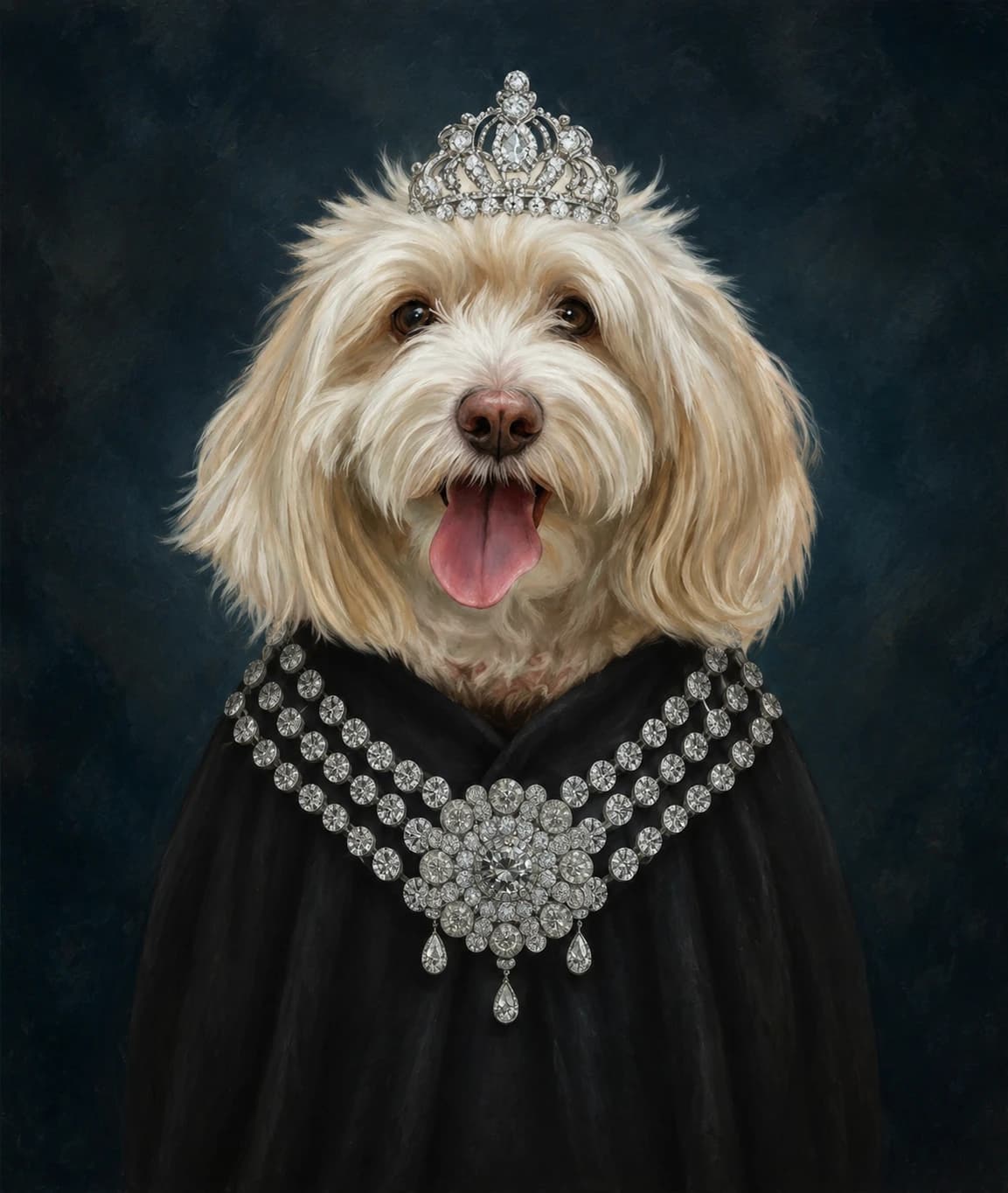 Classy Lady custom pet portrait