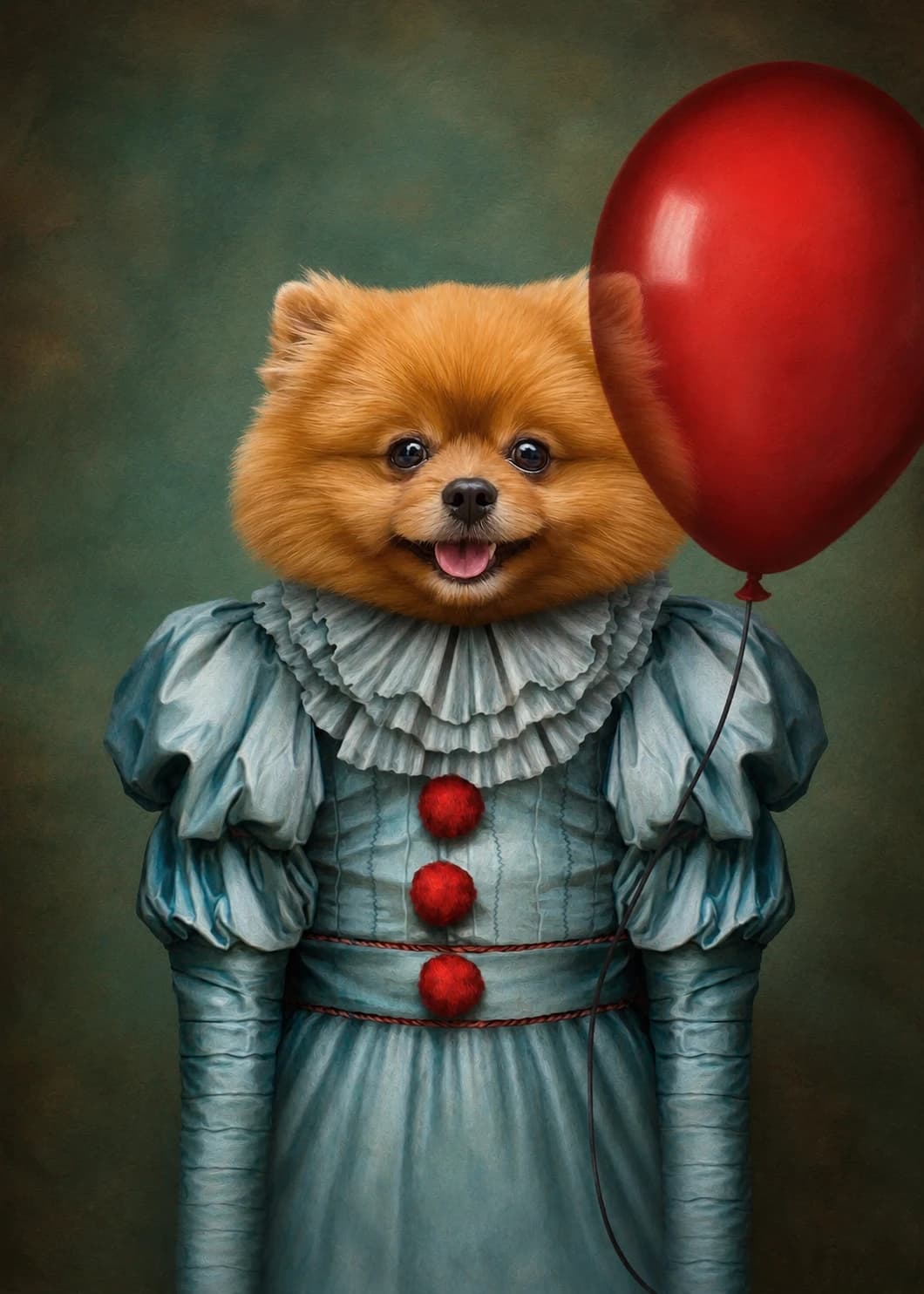 Clown portrait style