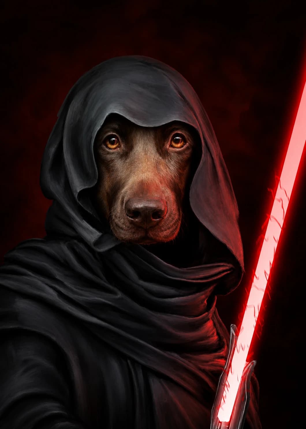 Darkforce custom pet portrait