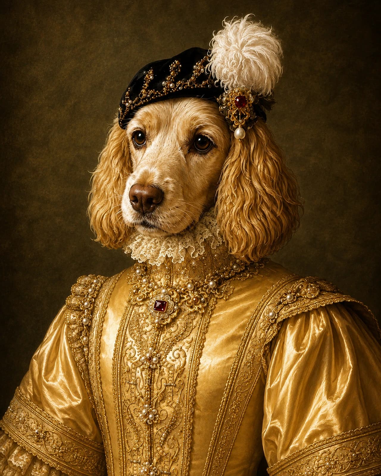 Duchess pet portrait style
