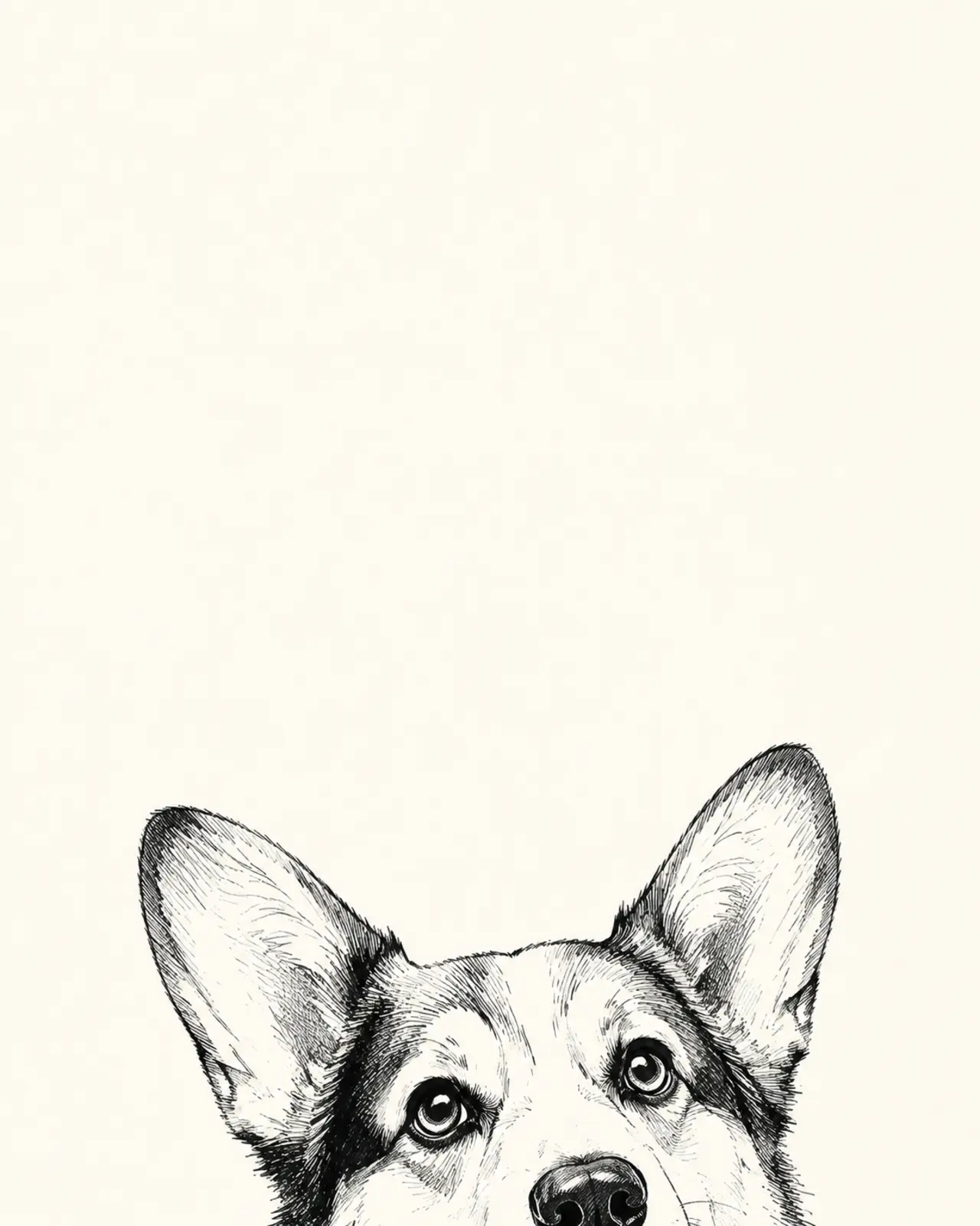 Ink Peek portrait style