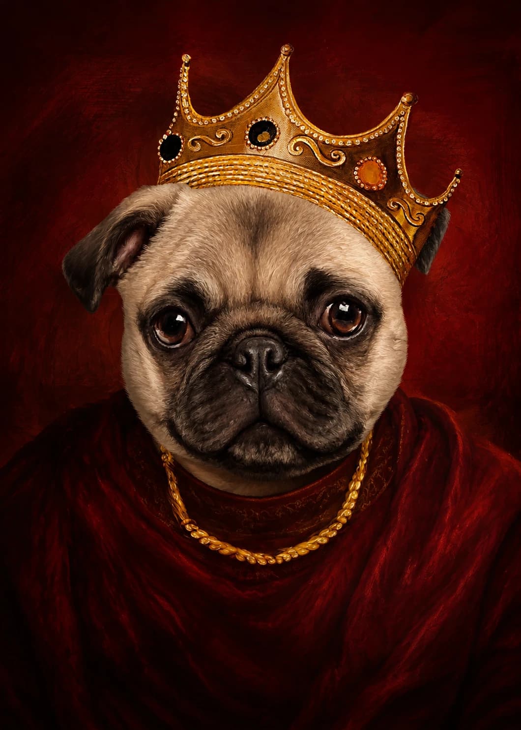 Notorious Paw custom pet portrait