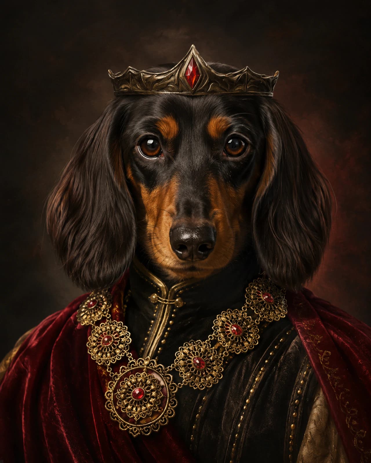 Red King portrait style
