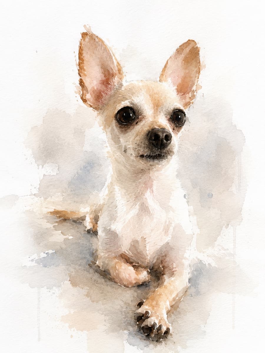 Watercolor portrait style